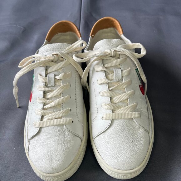 🍒 Soludos Sneakers 🍒 Womens US 9 EU 40 Cherries Embroidered Low Top Trainers - Picture 3 of 10